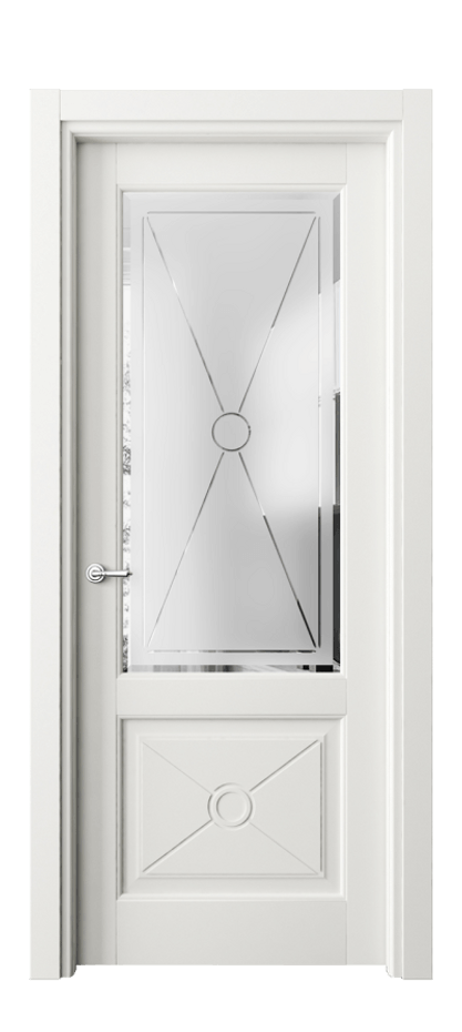 Межкомнатная дверь Тоскана Литера 6362 Матовый серый Сатинированное стекло с гравировкой «LITERA» Цена 21558400 so'm | Volhovec