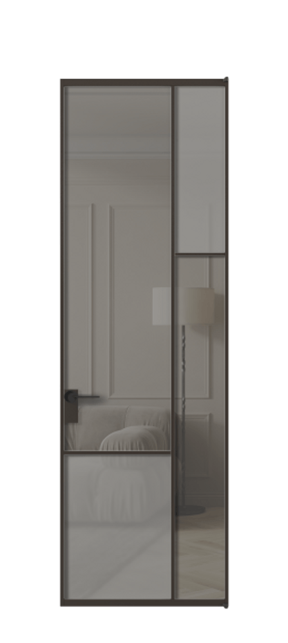 Дверь межкомнатная Mosaic АЛПЛ041.12 Алюминий антрацит Сатинированное серое стекло, триплекс, 6 мм + Прозрачное серое стекло, триплекс Без короба ААН Цена 33671610 Стоимость комплекта двери включает:
1. Полотно (600/650/700/750/800/850/900/950*2000-2400 мм).
2. Короб
3. Комплект фурнитуры (2 торцевые петли и магнитный замок с ответной планкой). Фабрика дверей Волховец 8 (800) 551 43 19 Межкомнатная дверь Mosaic АЛПЛ041.12 Алюминий антрацит Сатинированное серое стекло, триплекс, 6 мм + Прозрачное серое стекло, триплекс Цена 33671610 so'm | Volhovec