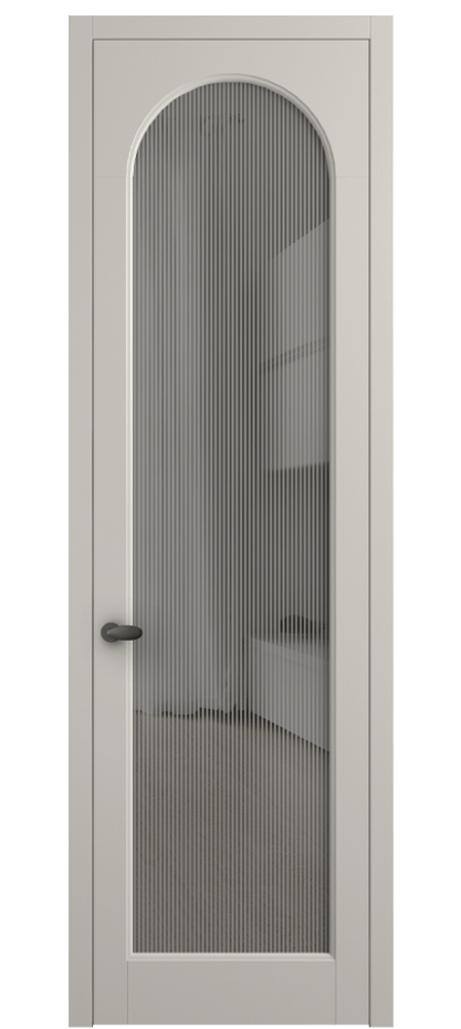 Межкомнатная дверь Палаццо 6804 Матовый облачно-серый Рифлёное серое стекло "Дюна", триплекс Цена 20914950 so'm | Volhovec