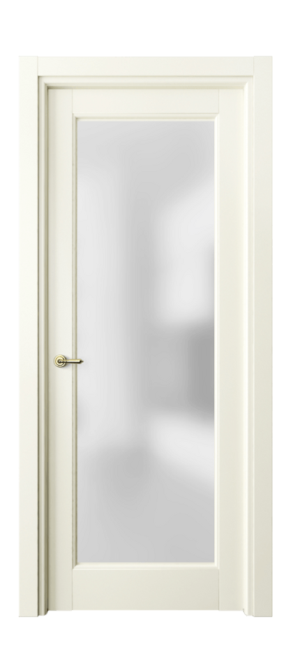 Межкомнатная дверь Тоскана Элегантэ 6300 Матовый молочно-белый Сатинированное стекло Цена 94599 ₽ | Volhovec