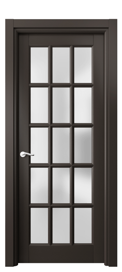 Дверь межкомнатная Лигнум 0708 Матовый антрацит Сатинированное стекло Гладкий наличник МАН Цена 23405700 so'm Наличники уже входят в базовый комплект. Фабрика дверей Волховец 8 (800) 551 43 19 Межкомнатная дверь Лигнум 0708 Матовый антрацит Сатинированное стекло Цена 23405700 so'm | Volhovec