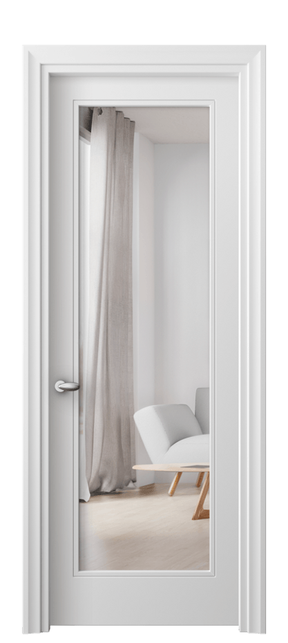 Межкомнатная дверь Esse 8502 Матовый белоснежный Двустороннее зеркало, триплекс Цена 12451820 so'm | Volhovec