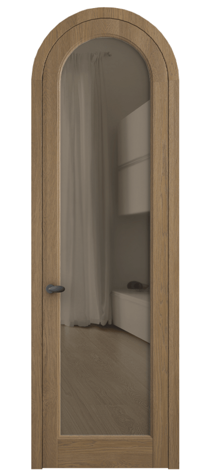 Межкомнатная дверь Палаццо 6814 Дуб мускатный матовый Прозрачное бронзовое стекло, триплекс Цена 42761810 so'm | Volhovec