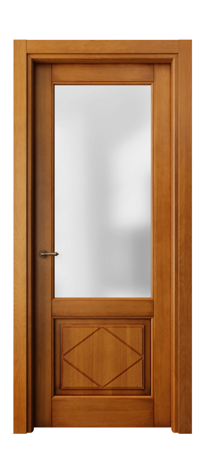 Межкомнатная дверь Toscana Rombo 6342 Бук светлый с патиной Сатинированное стекло Цена 17392840 so'm | Volhovec