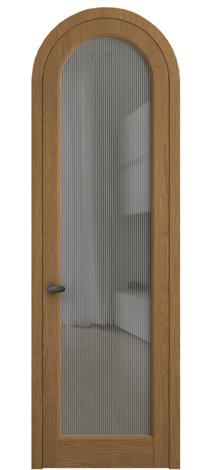 Межкомнатная дверь Палаццо 6814 Дуб пряный матовый Рифлёное серое стекло "Дюна", триплекс Цена 43979810 so'm | Volhovec