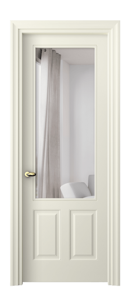 Межкомнатная дверь Esse 8522 Матовый молочно-белый Двустороннее зеркало, триплекс, 7 мм Цена 13824100 so'm | Volhovec