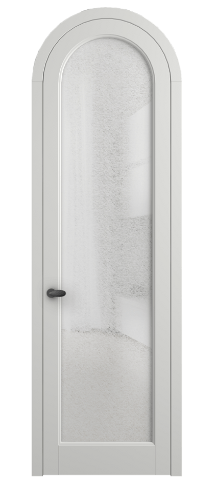 Межкомнатная дверь Палаццо 6814 Матовый светло-серый Фактурное стекло "Лёд", триплекс Цена 26625340 so'm | Volhovec