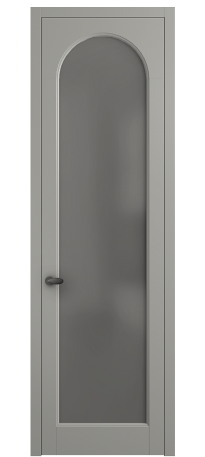 Межкомнатная дверь Палаццо 6804 Матовый нейтральный серый Сатинированное серое стекло, триплекс Цена 19696950 so'm | Volhovec