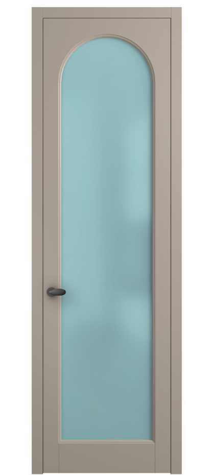 Межкомнатная дверь Палаццо 6804 Матовый бисквитный Сатинированное голубое стекло, триплекс Цена 19696950 so'm | Volhovec