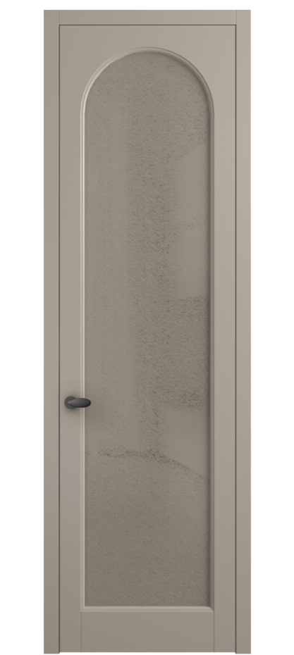 Межкомнатная дверь Палаццо 6804 Матовый бисквитный Фактурное бронзовое стекло "Лёд", триплекс Цена 20914950 so'm | Volhovec