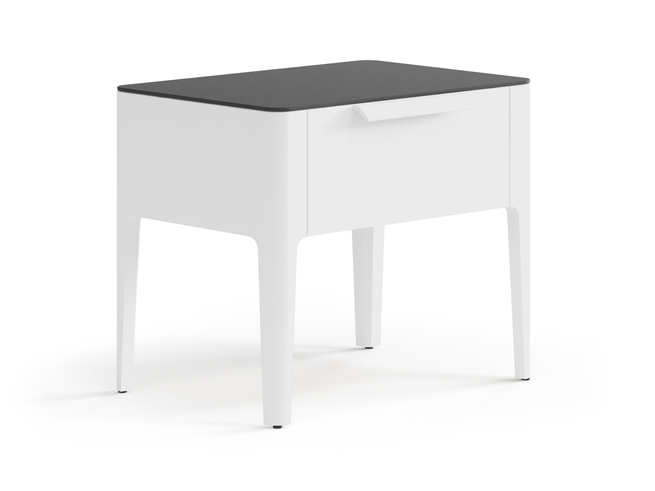 Тумба прикроватная Piega 1 ящик Матовый светло-серый