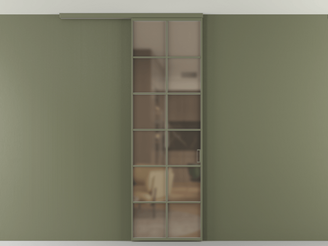 Перегородка Формато вдоль стены на потолок 1 створка АЛПР 040.05 Алюминий оливковый тёмный Сатинированное бронзовое стекло, триплекс. Цена 25596270 so'm 1. Полотно 2 шт. (800/2100 мм)
2. Комплект установки раздвижной системы
3. Базовый комплект фурнитуры
4.Ручка Рондо. Фабрика дверей Волховец 8 (800) 551 43 19 Перегородка Формато вдоль стены на потолок 1 створка АЛПР 040.05 Алюминий оливковый тёмный Сатинированное бронзовое стекло, триплекс Цена 25596270 so'm | Volhovec