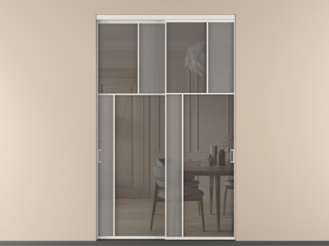 Перегородка Мозаик внутри проёма 2 створки АЛПР 041.22 Алюминий серый Сатинированное серое стекло, триплекс, 6 мм + Прозрачное серое стекло, триплекс. Цена 100314480 so'm . Фабрика дверей Волховец 8 (800) 551 43 19 Перегородка Мозаик внутри проёма 2 створки АЛПР 041.22 Алюминий серый Сатинированное серое стекло, триплекс, 6 мм + Прозрачное серое стекло, триплекс Цена 100314480 so'm | Volhovec