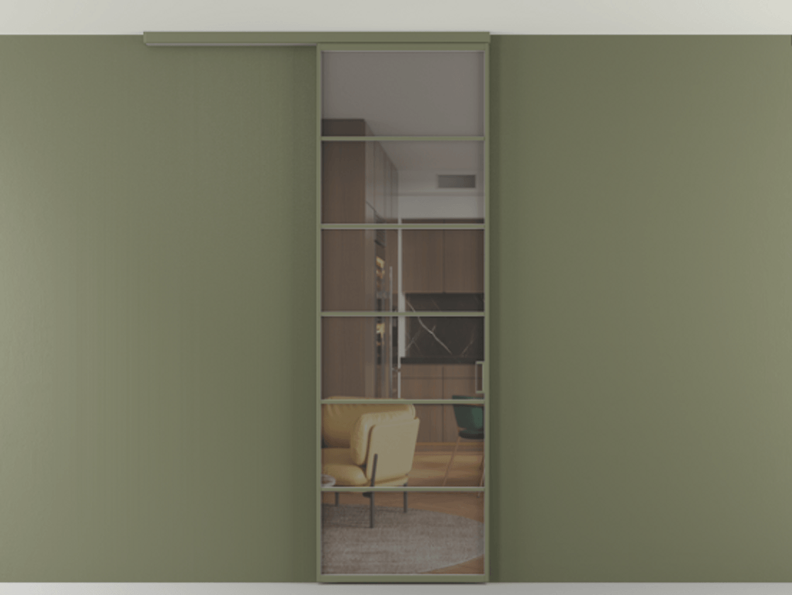 Перегородка Формато вдоль стены на потолок 1 створка АЛПР 040.04 Алюминий оливковый тёмный Прозрачное серое стекло, триплекс. Цена 21893960 so'm 1. Полотно 2 шт. (800/2100 мм)
2. Комплект установки раздвижной системы
3. Базовый комплект фурнитуры
4.Ручка Рондо. Фабрика дверей Волховец 8 (800) 551 43 19 Перегородка Формато вдоль стены на потолок 1 створка АЛПР 040.04 Алюминий оливковый тёмный Прозрачное серое стекло, триплекс Цена 21893960 so'm | Volhovec