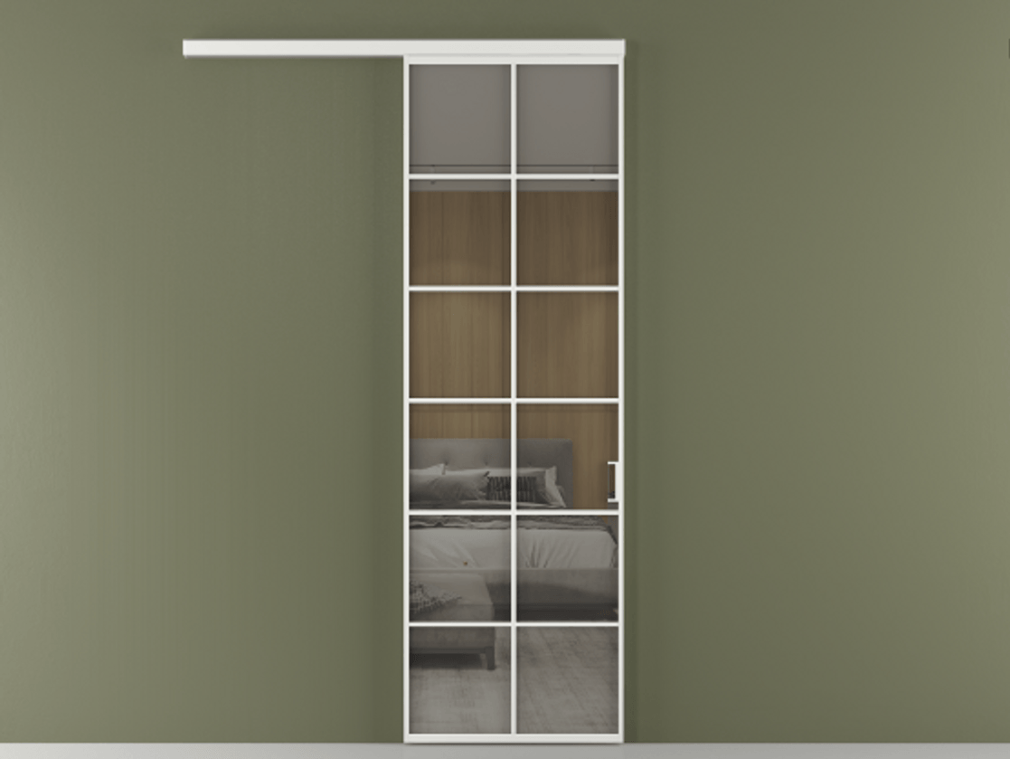 Перегородка Формато вдоль стены 1 створка АЛПР 040.05 Алюминий белоснежный Рефлективное серое стекло "Стопсол", калёное. Цена 20359890 so'm 1. Полотно (800/2100 мм)
2. Комплект установки раздвижной системы
3. Базовый комплект фурнитуры
4.Ручка Рондо. Фабрика дверей Волховец 8 (800) 551 43 19 Перегородка Формато вдоль стены 1 створка АЛПР 040.05 Алюминий белоснежный Рефлективное серое стекло "Стопсол", калёное Цена 20359890 so'm | Volhovec