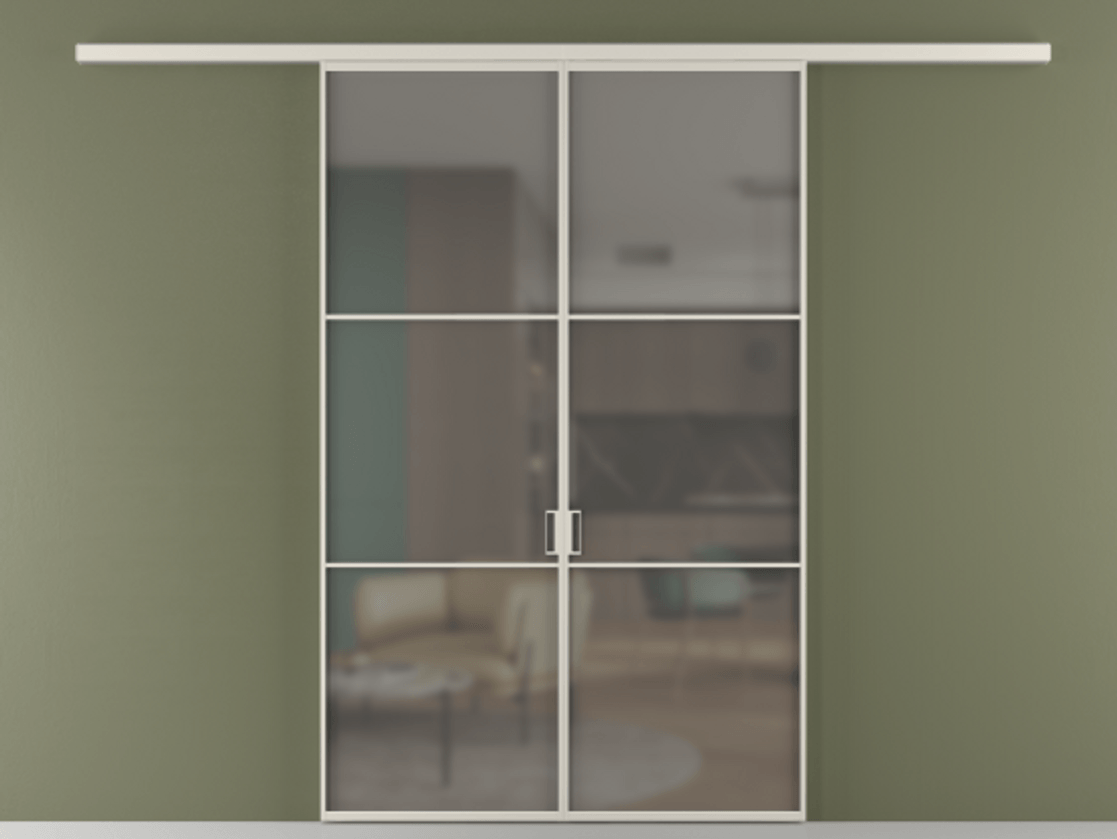 Перегородка Formato вдоль стены 2 створки АЛПР 040.03 Алюминий облачно-серый Сатинированное серое стекло, триплекс. Цена 47299000 so'm 1. Полотно 2 шт. (800/2100 мм)
2. Комплект установки раздвижной системы
3. Базовый комплект фурнитуры
4.Ручка RONDO
. Фабрика дверей Волховец 8 (800) 551 43 19 Перегородка Formato вдоль стены 2 створки АЛПР 040.03 Алюминий облачно-серый Сатинированное серое стекло, триплекс Цена 47299000 so'm | Volhovec