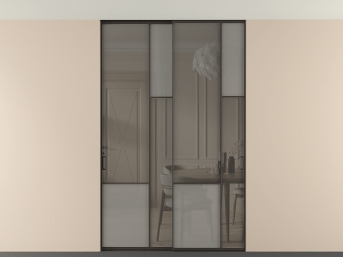 Перегородка Мозаик внутри проёма скрытое крепление в потолок 2 створки АЛПР 041.12 Алюминий антрацит Сатинированное серое стекло, триплекс, 6 мм + Прозрачное серое стекло, триплекс. Цена 65889740 so'm . Фабрика дверей Волховец 8 (800) 551 43 19 Перегородка Мозаик внутри проёма скрытое крепление в потолок 2 створки АЛПР 041.12 Алюминий антрацит Сатинированное серое стекло, триплекс, 6 мм + Прозрачное серое стекло, триплекс Цена 65889740 so'm | Volhovec