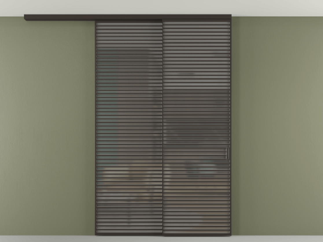 Перегородка Формато вдоль стены на потолок 2 створки с синхронным механизмом АЛПР 040.07 Алюминий антрацит Сатинированное серое стекло, триплекс. Цена 91442570 so'm 1. Полотно 2 шт. (800/2100 мм)
2. Комплект установки раздвижной системы
3. Базовый комплект фурнитуры
4.Ручка Рондо. Фабрика дверей Волховец 8 (800) 551 43 19 Перегородка Формато вдоль стены на потолок 2 створки с синхронным механизмом АЛПР 040.07 Алюминий антрацит Сатинированное серое стекло, триплекс Цена 91442570 so'm | Volhovec