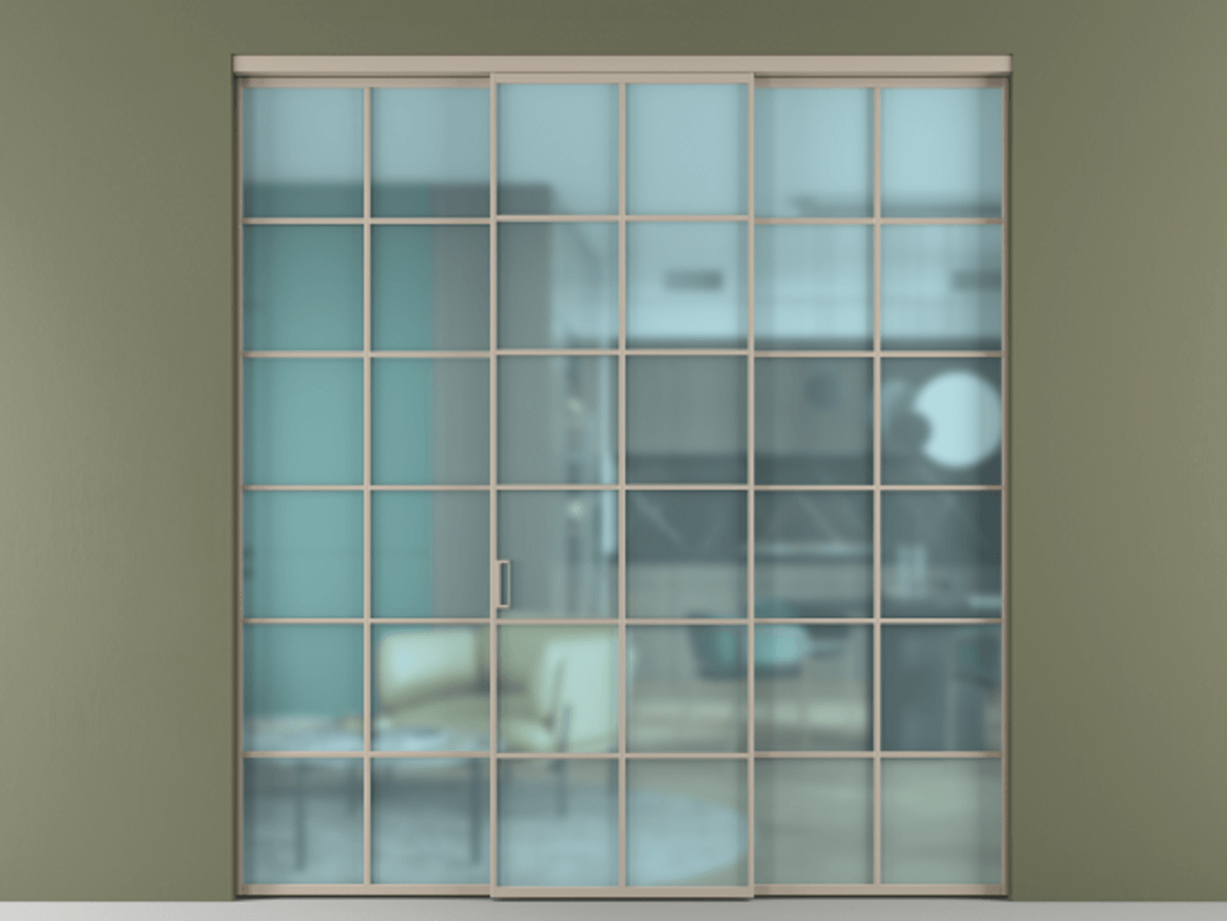 Перегородка Формато внутри проёма 3 створки АЛПР 040.05 Алюминий бисквитный Сатинированное голубое стекло, триплекс. Цена 51729480 so'm 1. Полотно 3 шт. (800/2100 мм)
2. Комплект установки раздвижной системы
3. Базовый комплект фурнитуры
4.Ручка Рондо. Фабрика дверей Волховец 8 (800) 551 43 19 Перегородка Формато внутри проёма 3 створки АЛПР 040.05 Алюминий бисквитный Сатинированное голубое стекло, триплекс Цена 51729480 so'm | Volhovec