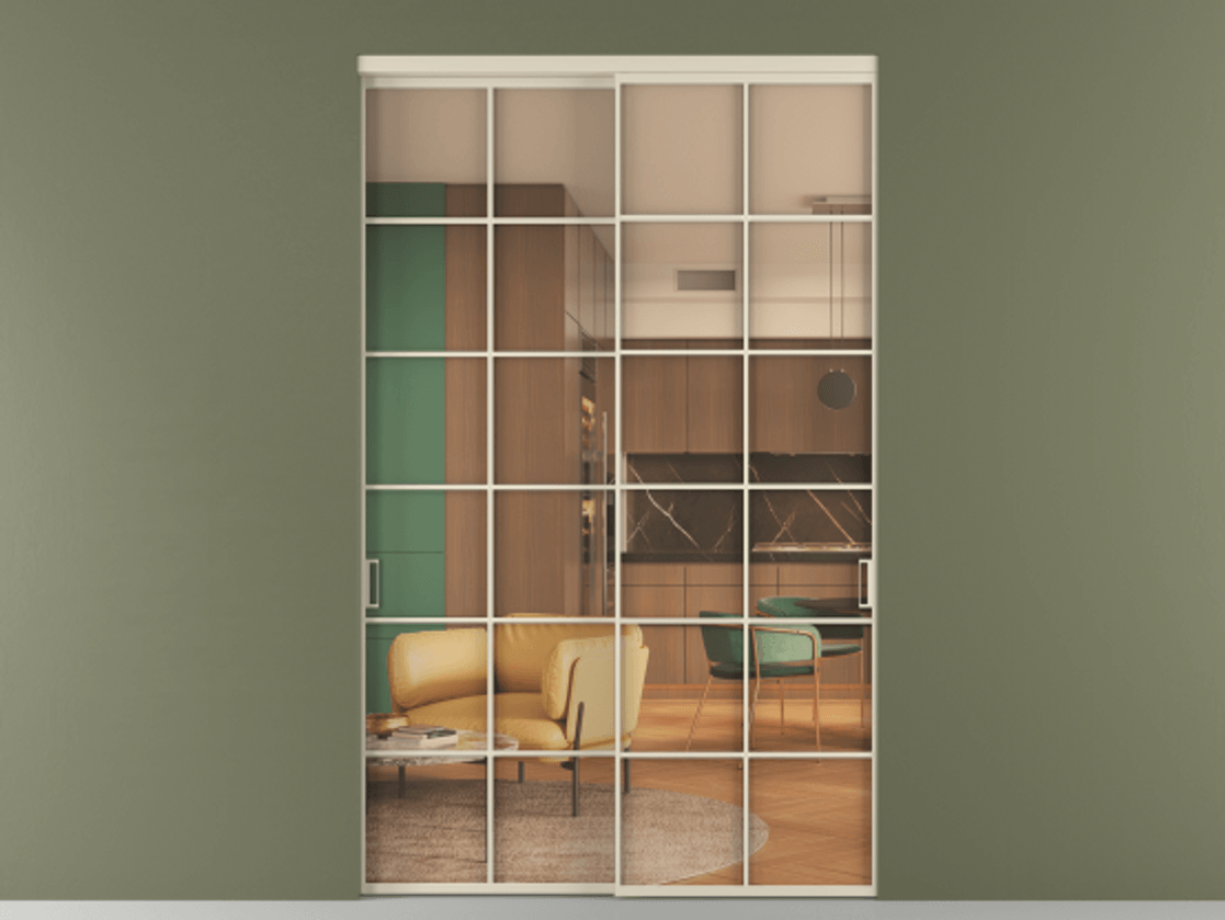 Перегородка Formato внутри проёма 2 створки АЛПР 040.05 Алюминий бежево-серый Прозрачное оранжевое стекло, триплекс. Цена 97013700 so'm 1. Полотно 2 шт. (800/2100 мм)
2. Комплект установки раздвижной системы
3. Базовый комплект фурнитуры
4.Ручка RONDO. Фабрика дверей Волховец 8 (800) 551 43 19 Перегородка Formato внутри проёма 2 створки АЛПР 040.05 Алюминий бежево-серый Прозрачное оранжевое стекло, триплекс Цена 97013700 so'm | Volhovec