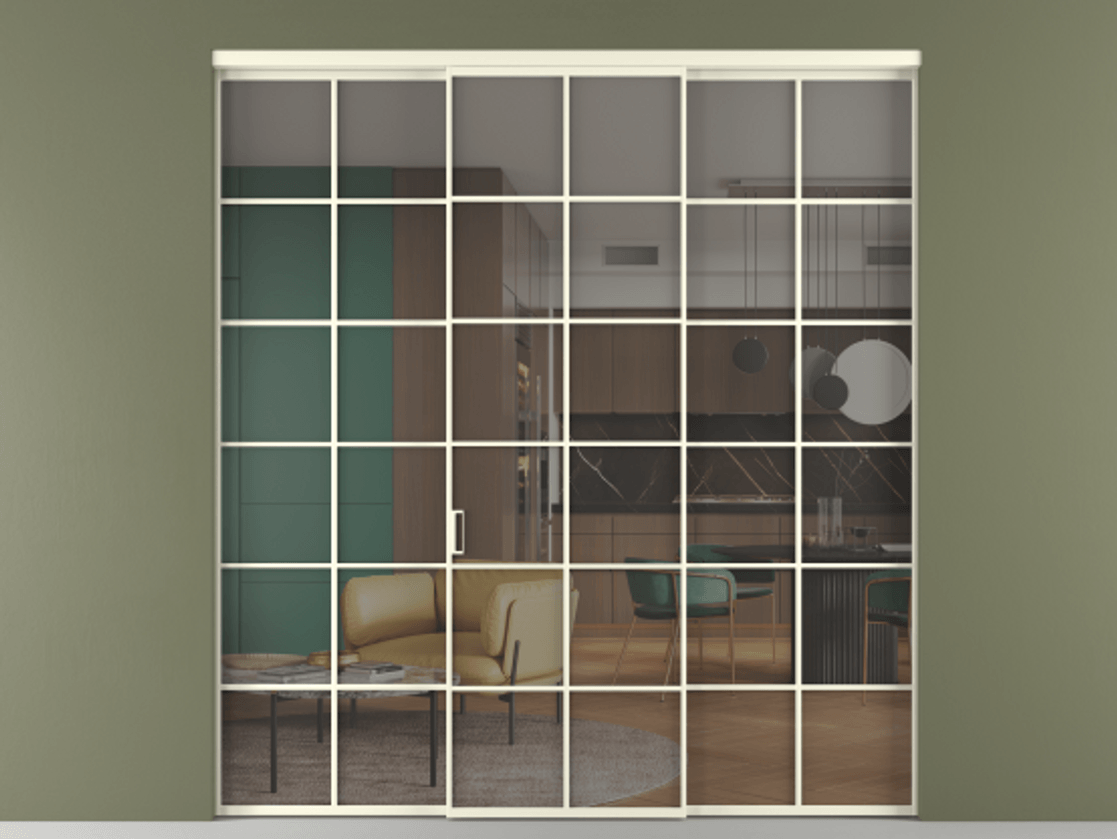 Перегородка Формато внутри проёма 3 створки АЛПР 040.05 Алюминий молочно-белый Прозрачное серое стекло, триплекс. Цена 51729480 so'm 1. Полотно 3 шт. (800/2100 мм)
2. Комплект установки раздвижной системы
3. Базовый комплект фурнитуры
4.Ручка Рондо. Фабрика дверей Волховец 8 (800) 551 43 19 Перегородка Формато внутри проёма 3 створки АЛПР 040.05 Алюминий молочно-белый Прозрачное серое стекло, триплекс Цена 51729480 so'm | Volhovec