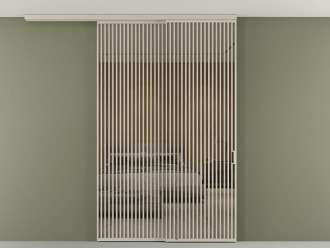 Перегородка Формато вдоль стены на потолок 2 створки с синхронным механизмом АЛПР 040.06 Алюминий светло-бежевый Рефлективное бронзовое стекло "Стопсол", калёное. Цена 94040970 so'm 1. Полотно 2 шт. (800/2100 мм)
2. Комплект установки раздвижной системы
3. Базовый комплект фурнитуры
4.Ручка Рондо. Фабрика дверей Волховец 8 (800) 551 43 19 Перегородка Формато вдоль стены на потолок 2 створки с синхронным механизмом АЛПР 040.06 Алюминий светло-бежевый Рефлективное бронзовое стекло "Стопсол", калёное Цена 94040970 so'm | Volhovec