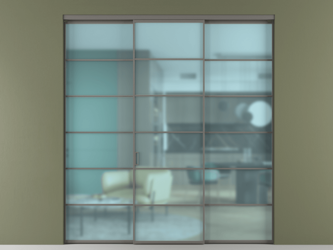 Перегородка Формато внутри проёма 3 створки АЛПР 040.04 Алюминий классический серый Сатинированное голубое стекло, триплекс. Цена 51729480 so'm 1. Полотно 3 шт. (800/2100 мм)
2. Комплект установки раздвижной системы
3. Базовый комплект фурнитуры
4.Ручка Рондо. Фабрика дверей Волховец 8 (800) 551 43 19 Перегородка Формато внутри проёма 3 створки АЛПР 040.04 Алюминий классический серый Сатинированное голубое стекло, триплекс Цена 51729480 so'm | Volhovec