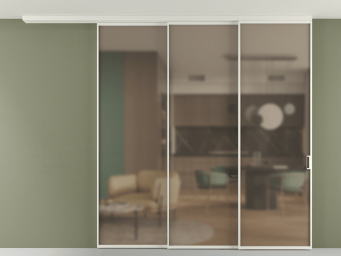 Перегородка Formato вдоль стены на потолок телескопик синхро 3 #VENDORCODE# #FURNISH# #GLASS# Цена #PRICE# #CURRENCY# | Volhovec