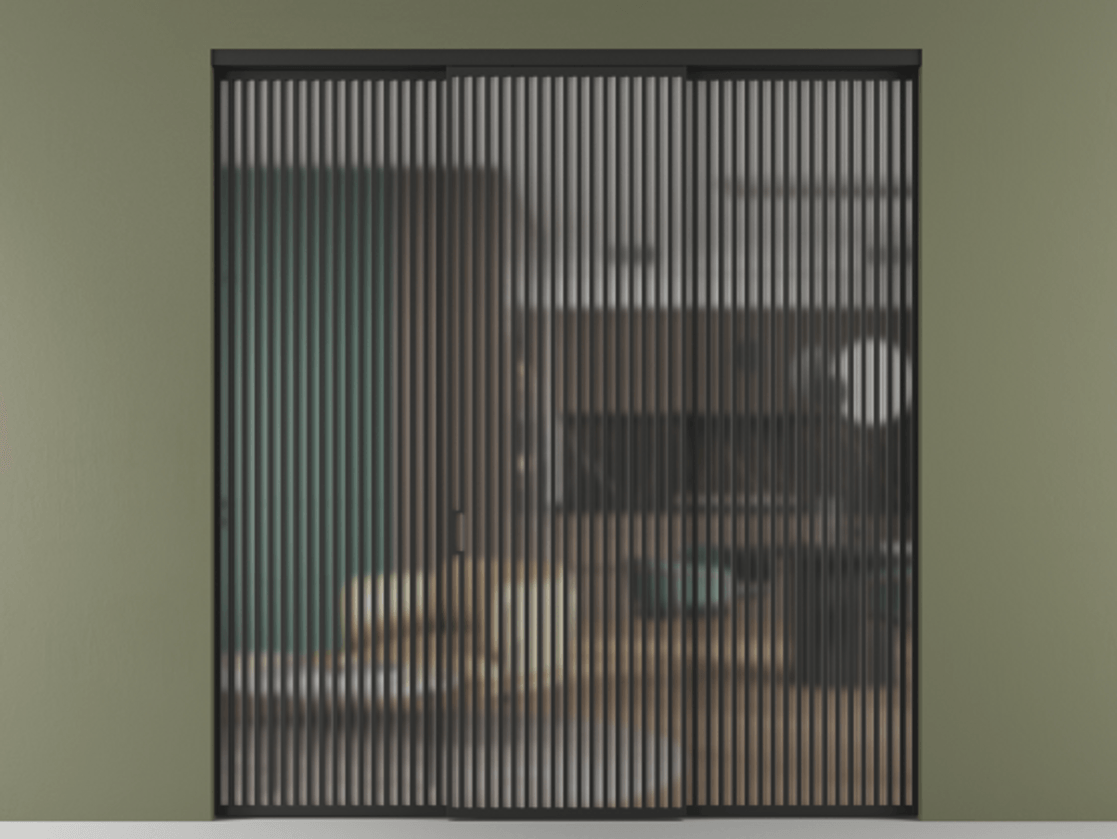 Перегородка Formato внутри проема трёхстворчатая #VENDORCODE# #FURNISH# #GLASS# Цена #PRICE# #CURRENCY# | Volhovec