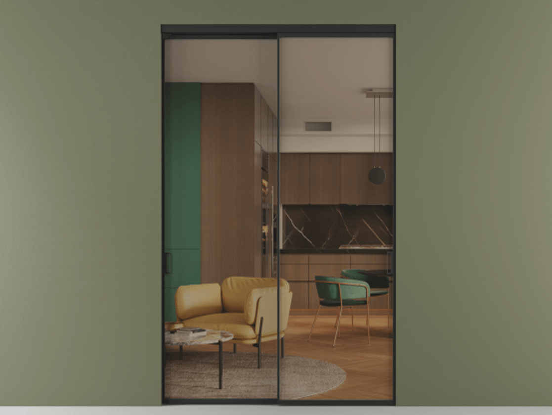 Перегородка Formato внутри проёма двустворчатая #VENDORCODE# #FURNISH# #GLASS# Цена #PRICE# #CURRENCY#  | Volhovec
