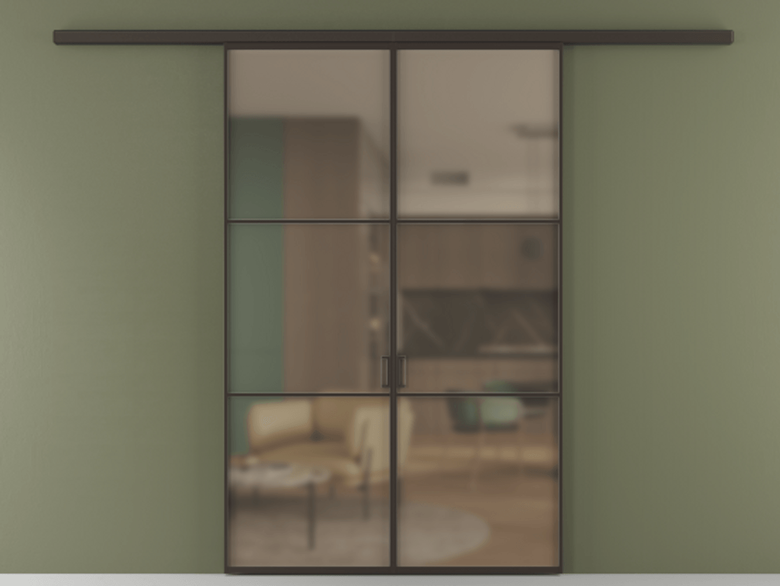 Перегородка Формато вдоль стены 2 створки АЛПР 040.03 Алюминий антрацит Сатинированное бронзовое стекло, триплекс. Цена 195450 ₽ 1. Полотно 2 шт. (800/2100 мм)
2. Комплект установки раздвижной системы
3. Базовый комплект фурнитуры
4.Ручка Рондо. Фабрика дверей Волховец 8 (800) 551 43 19 Перегородка Формато вдоль стены 2 створки АЛПР 040.03 Алюминий антрацит Сатинированное бронзовое стекло, триплекс Цена 195450 ₽ | Volhovec