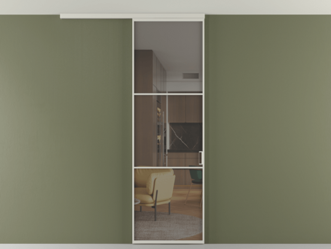 Перегородка Формато вдоль стены на потолок 1 створка АЛПР 040.03 Алюминий тёплый серый Прозрачное серое стекло, триплекс. Цена 19662170 so'm 1. Полотно 2 шт. (800/2100 мм)
2. Комплект установки раздвижной системы
3. Базовый комплект фурнитуры
4.Ручка Рондо. Фабрика дверей Волховец 8 (800) 551 43 19 Перегородка Формато вдоль стены на потолок 1 створка АЛПР 040.03 Алюминий тёплый серый Прозрачное серое стекло, триплекс Цена 19662170 so'm | Volhovec