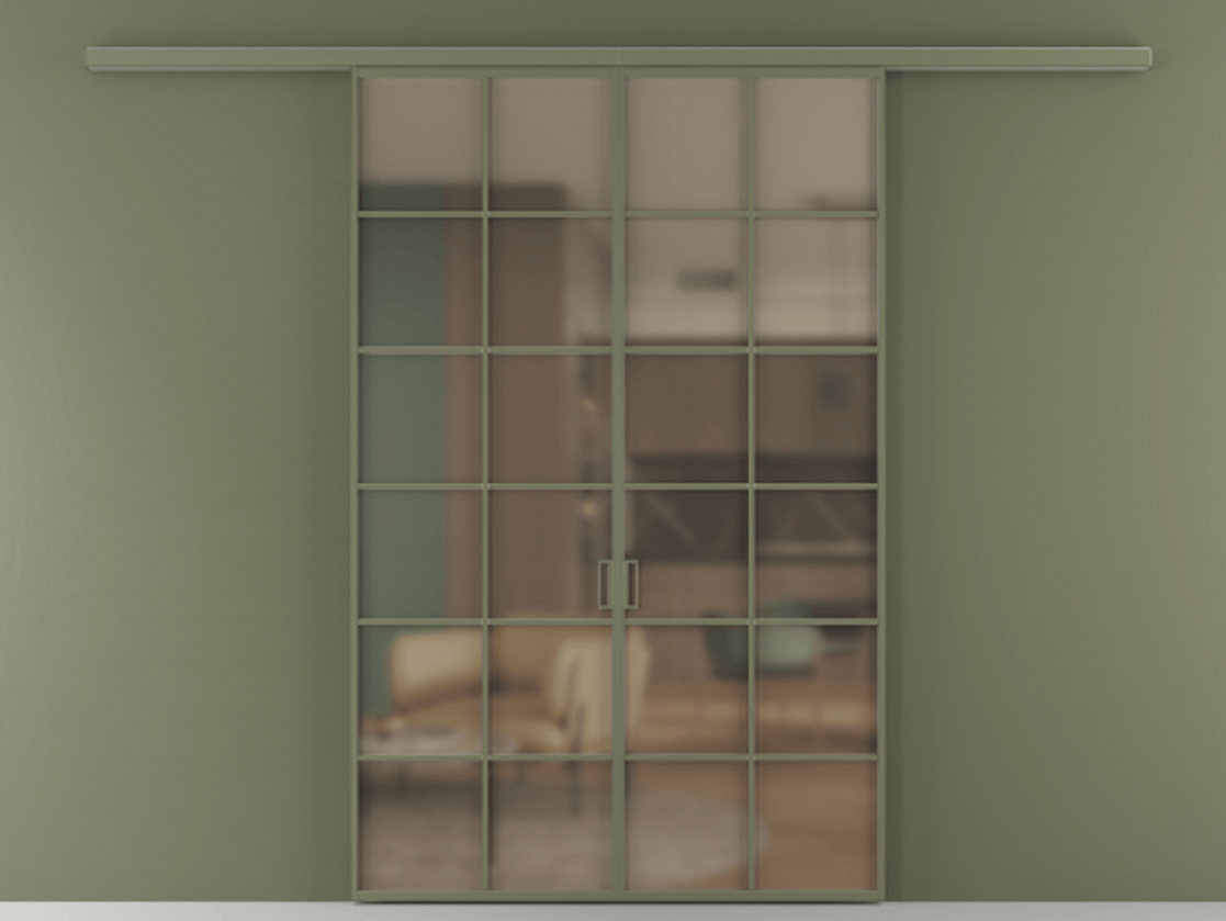 Перегородка Formato вдоль стены 2 створки АЛПР 040.05 Алюминий оливковый тёмный Сатинированное бронзовое стекло, триплекс. Цена 50465800 so'm 1. Полотно 2 шт. (800/2100 мм)
2. Комплект установки раздвижной системы
3. Базовый комплект фурнитуры
4.Ручка RONDO
. Фабрика дверей Волховец 8 (800) 551 43 19 Перегородка Formato вдоль стены 2 створки АЛПР 040.05 Алюминий оливковый тёмный Сатинированное бронзовое стекло, триплекс Цена 50465800 so'm | Volhovec