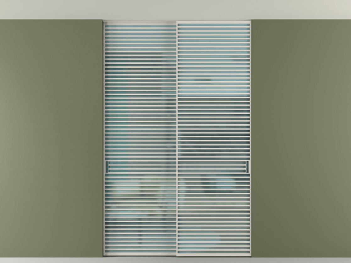 Перегородка Формато внутри проёма скрытое крепление в потолок 2 створки АЛПР 040.07 Алюминий облачно-серый Сатинированное голубое стекло, триплекс. Цена 83212750 so'm 1. Полотно 2 шт. (800/2100 мм)
2. Комплект установки раздвижной системы
3. Базовый комплект фурнитуры
4. Ручка Рондо. Фабрика дверей Волховец 8 (800) 551 43 19 Перегородка Формато внутри проёма скрытое крепление в потолок 2 створки АЛПР 040.07 Алюминий облачно-серый Сатинированное голубое стекло, триплекс Цена 83212750 so'm | Volhovec