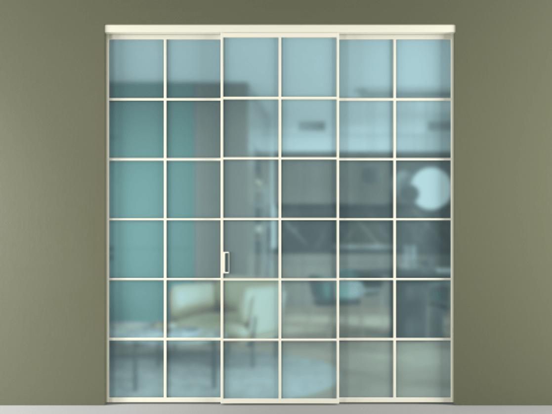 Перегородка Формато внутри проёма 3 створки АЛПР 040.05 Алюминий молочно-белый Сатинированное голубое стекло, триплекс. Цена 51729480 so'm 1. Полотно 3 шт. (800/2100 мм)
2. Комплект установки раздвижной системы
3. Базовый комплект фурнитуры
4.Ручка Рондо. Фабрика дверей Волховец 8 (800) 551 43 19 Перегородка Формато внутри проёма 3 створки АЛПР 040.05 Алюминий молочно-белый Сатинированное голубое стекло, триплекс Цена 51729480 so'm | Volhovec