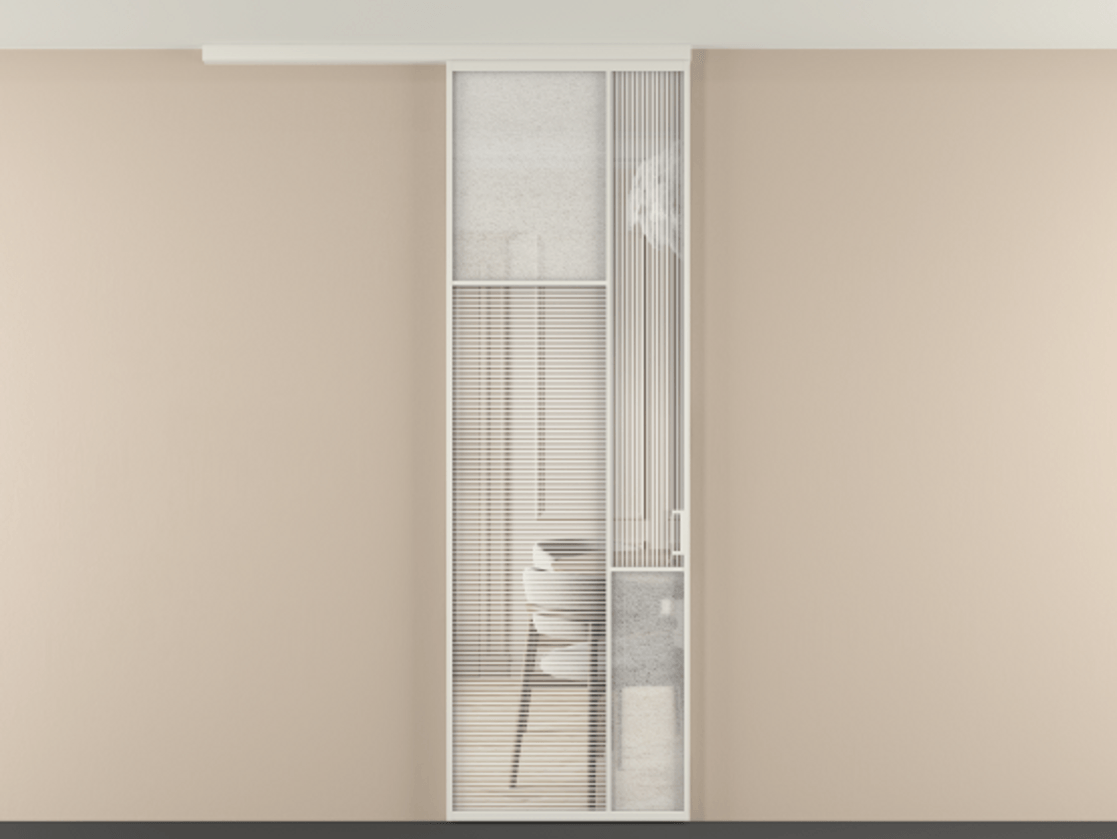 Перегородка Mosaic вдоль стены на потолок одностворчатая #VENDORCODE# #FURNISH# #GLASS# Цена #PRICE# #CURRENCY# | Volhovec