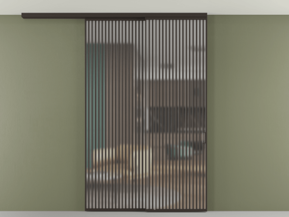 Перегородка Формато вдоль стены на потолок 2 створки с синхронным механизмом АЛПР 040.06 Алюминий антрацит Сатинированное стекло "Мателюкс Кристал Вижн", калёное, матовое, каленое 6 мм. Цена 94040970 so'm 1. Полотно 2 шт. (800/2100 мм)
2. Комплект установки раздвижной системы
3. Базовый комплект фурнитуры
4.Ручка Рондо. Фабрика дверей Волховец 8 (800) 551 43 19 Перегородка Формато вдоль стены на потолок 2 створки с синхронным механизмом АЛПР 040.06 Алюминий антрацит Сатинированное стекло "Мателюкс Кристал Вижн", калёное, матовое, каленое 6 мм Цена 94040970 so'm | Volhovec