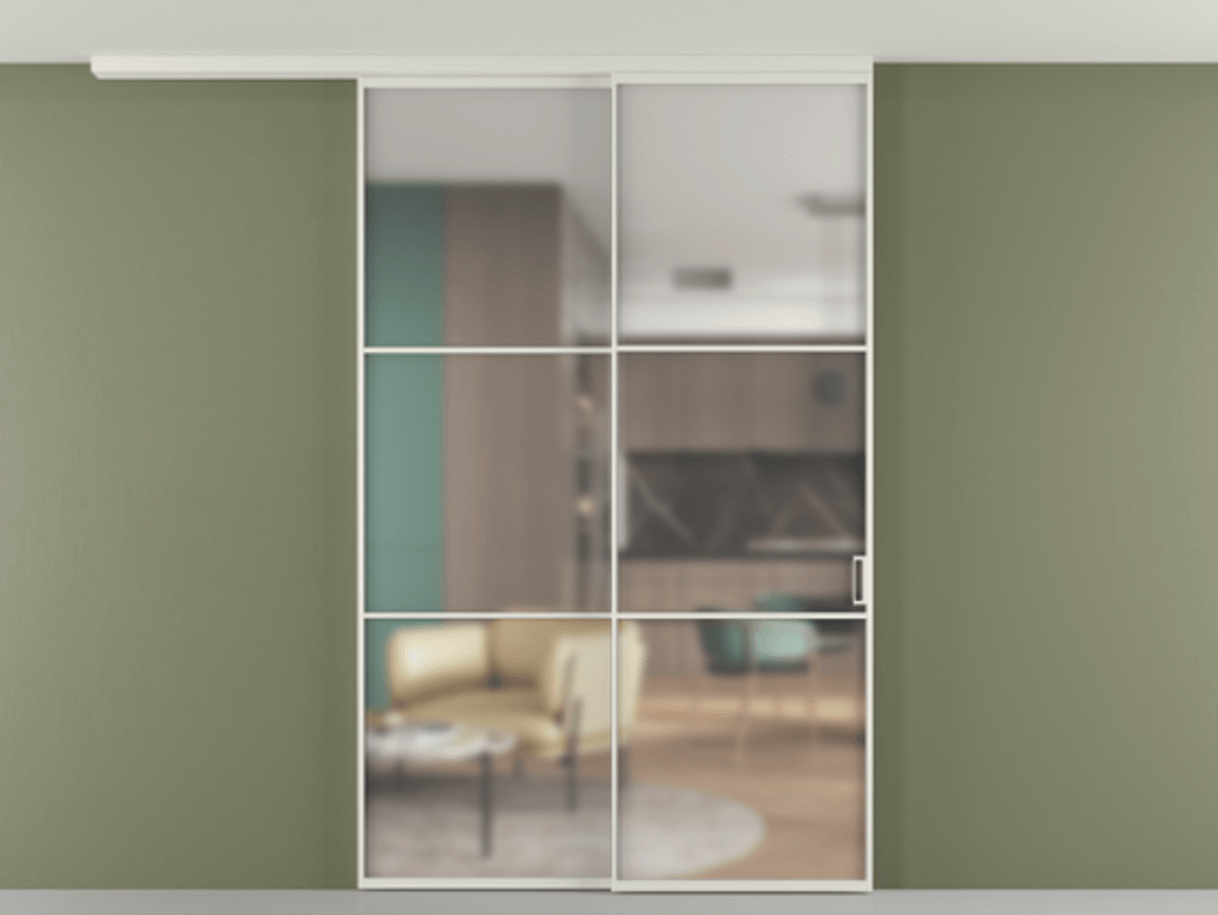 Перегородка Formato вдоль стены на потолок телескопик синхро 2 #VENDORCODE# #FURNISH# #GLASS# Цена #PRICE# #CURRENCY# | Volhovec