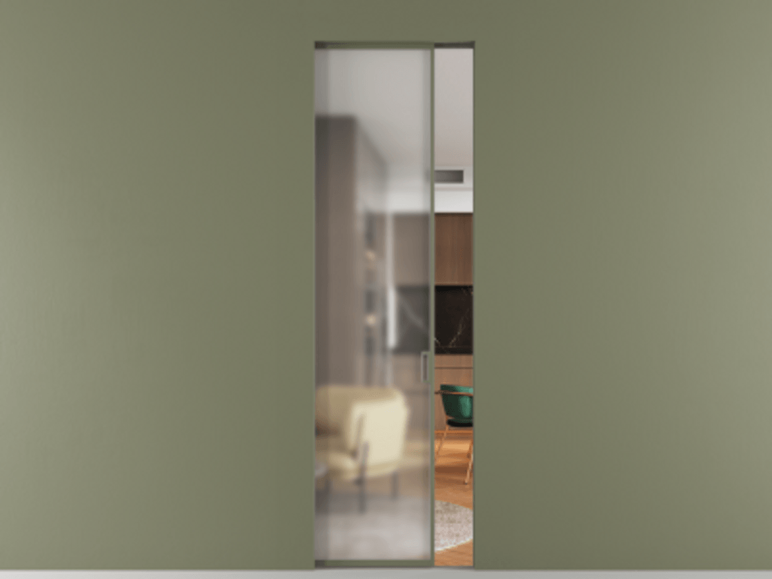 Перегородка Формато скрытый пенал 1 створка АЛПР 040.01 Алюминий оливковый тёмный Сатинированное стекло "Мателюкс Кристал Вижн", калёное, матовое, каленое 6 мм. Цена 31964380 so'm . Фабрика дверей Волховец 8 (800) 551 43 19 Перегородка Формато скрытый пенал 1 створка АЛПР 040.01 Алюминий оливковый тёмный Сатинированное стекло "Мателюкс Кристал Вижн", калёное, матовое, каленое 6 мм Цена 31964380 so'm | Volhovec