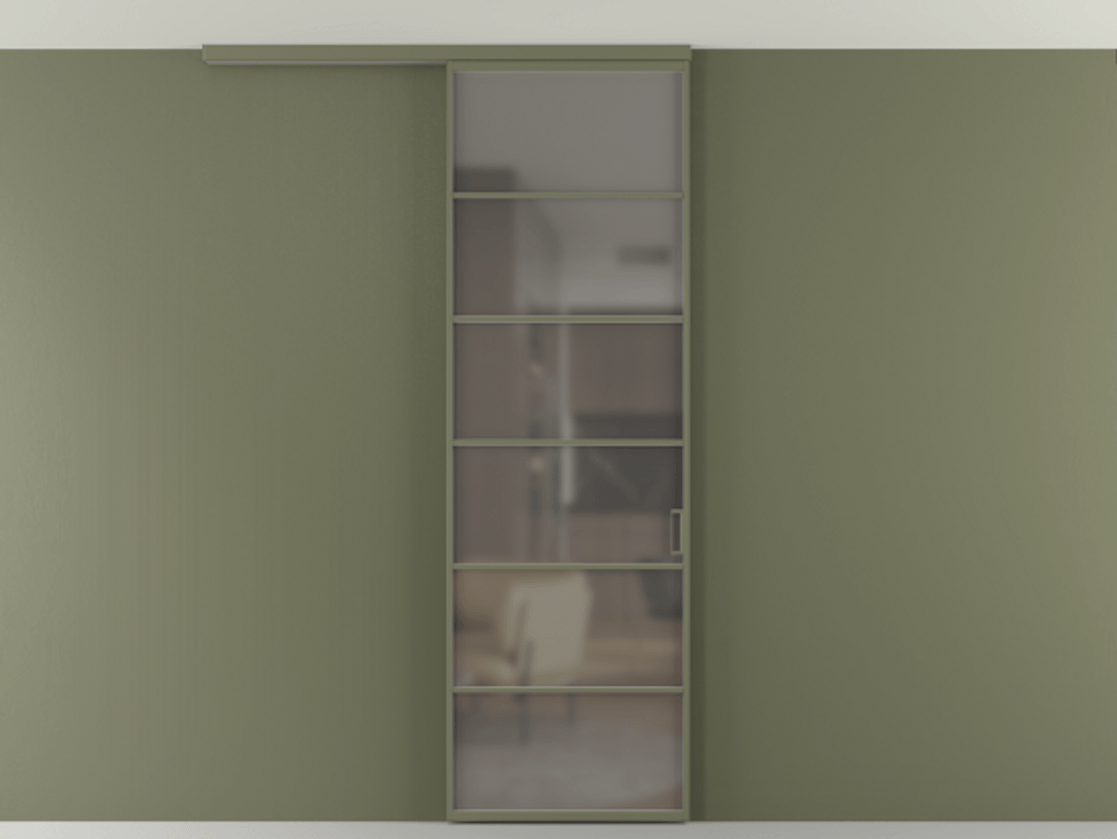 Перегородка Формато вдоль стены на потолок 1 створка АЛПР 040.04 Алюминий оливковый тёмный Сатинированное серое стекло, триплекс. Цена 21893960 so'm 1. Полотно 2 шт. (800/2100 мм)
2. Комплект установки раздвижной системы
3. Базовый комплект фурнитуры
4.Ручка Рондо. Фабрика дверей Волховец 8 (800) 551 43 19 Перегородка Формато вдоль стены на потолок 1 створка АЛПР 040.04 Алюминий оливковый тёмный Сатинированное серое стекло, триплекс Цена 21893960 so'm | Volhovec