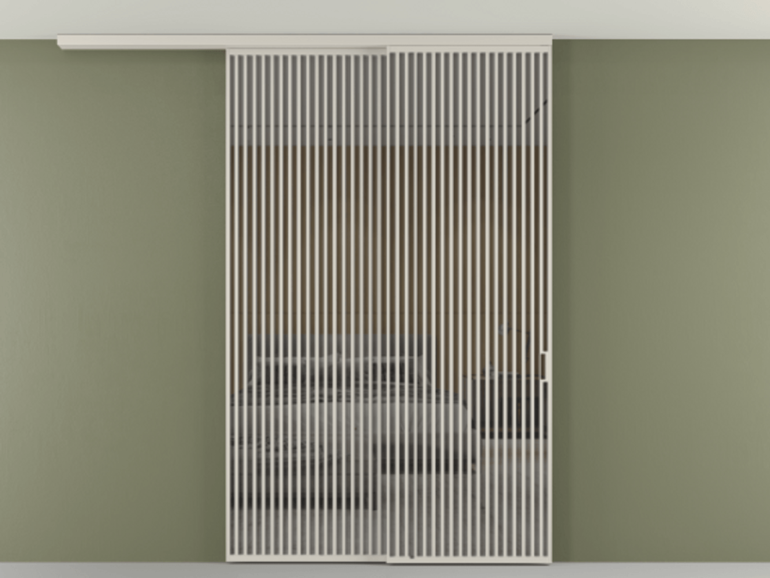 Перегородка Формато вдоль стены на потолок 2 створки с синхронным механизмом АЛПР 040.06 Алюминий облачно-серый Рефлективное серое стекло "Стопсол", калёное. Цена 94040970 so'm 1. Полотно 2 шт. (800/2100 мм)
2. Комплект установки раздвижной системы
3. Базовый комплект фурнитуры
4.Ручка Рондо. Фабрика дверей Волховец 8 (800) 551 43 19 Перегородка Формато вдоль стены на потолок 2 створки с синхронным механизмом АЛПР 040.06 Алюминий облачно-серый Рефлективное серое стекло "Стопсол", калёное Цена 94040970 so'm | Volhovec