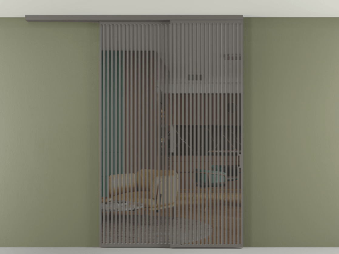 Перегородка Формато вдоль стены на потолок 2 створки с синхронным механизмом АЛПР 040.06 Алюминий классический серый Прозрачное серое стекло, триплекс. Цена 91442570 so'm 1. Полотно 2 шт. (800/2100 мм)
2. Комплект установки раздвижной системы
3. Базовый комплект фурнитуры
4.Ручка Рондо. Фабрика дверей Волховец 8 (800) 551 43 19 Перегородка Формато вдоль стены на потолок 2 створки с синхронным механизмом АЛПР 040.06 Алюминий классический серый Прозрачное серое стекло, триплекс Цена 91442570 so'm | Volhovec