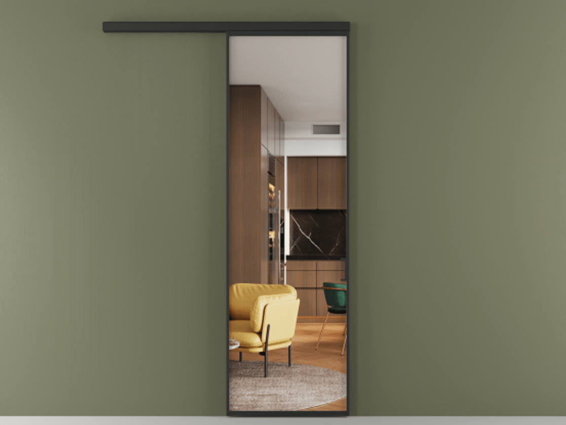 Перегородка Formato вдоль стены одностворчатая #VENDORCODE# #FURNISH# #GLASS# Цена #PRICE# #CURRENCY#  | Volhovec