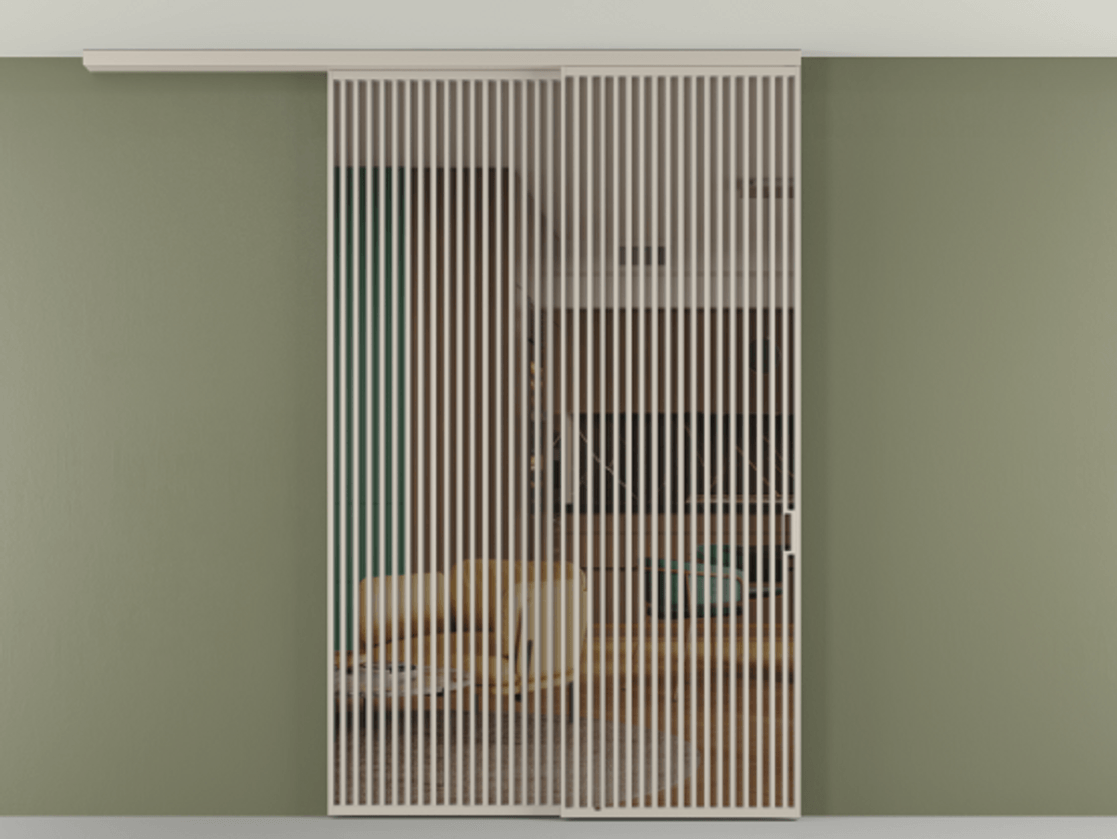 Перегородка Формато вдоль стены на потолок 2 створки с синхронным механизмом АЛПР 040.06 Алюминий светло-бежевый Прозрачное бронзовое стекло, триплекс. Цена 91442570 so'm 1. Полотно 2 шт. (800/2100 мм)
2. Комплект установки раздвижной системы
3. Базовый комплект фурнитуры
4.Ручка Рондо. Фабрика дверей Волховец 8 (800) 551 43 19 Перегородка Формато вдоль стены на потолок 2 створки с синхронным механизмом АЛПР 040.06 Алюминий светло-бежевый Прозрачное бронзовое стекло, триплекс Цена 91442570 so'm | Volhovec