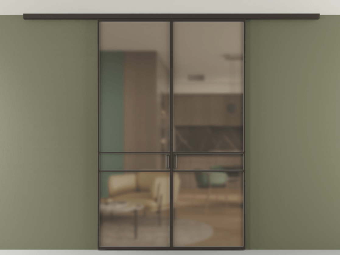 Перегородка Формато вдоль стены на потолок 2 створки АЛПР 040.02 Алюминий антрацит Сатинированное бронзовое стекло, триплекс. Цена 37882850 so'm 1. Полотно 2 шт. (800/2100 мм)
2. Комплект установки раздвижной системы
3. Базовый комплект фурнитуры
4.Ручка Рондо. Фабрика дверей Волховец 8 (800) 551 43 19 Перегородка Формато вдоль стены на потолок 2 створки АЛПР 040.02 Алюминий антрацит Сатинированное бронзовое стекло, триплекс Цена 37882850 so'm | Volhovec