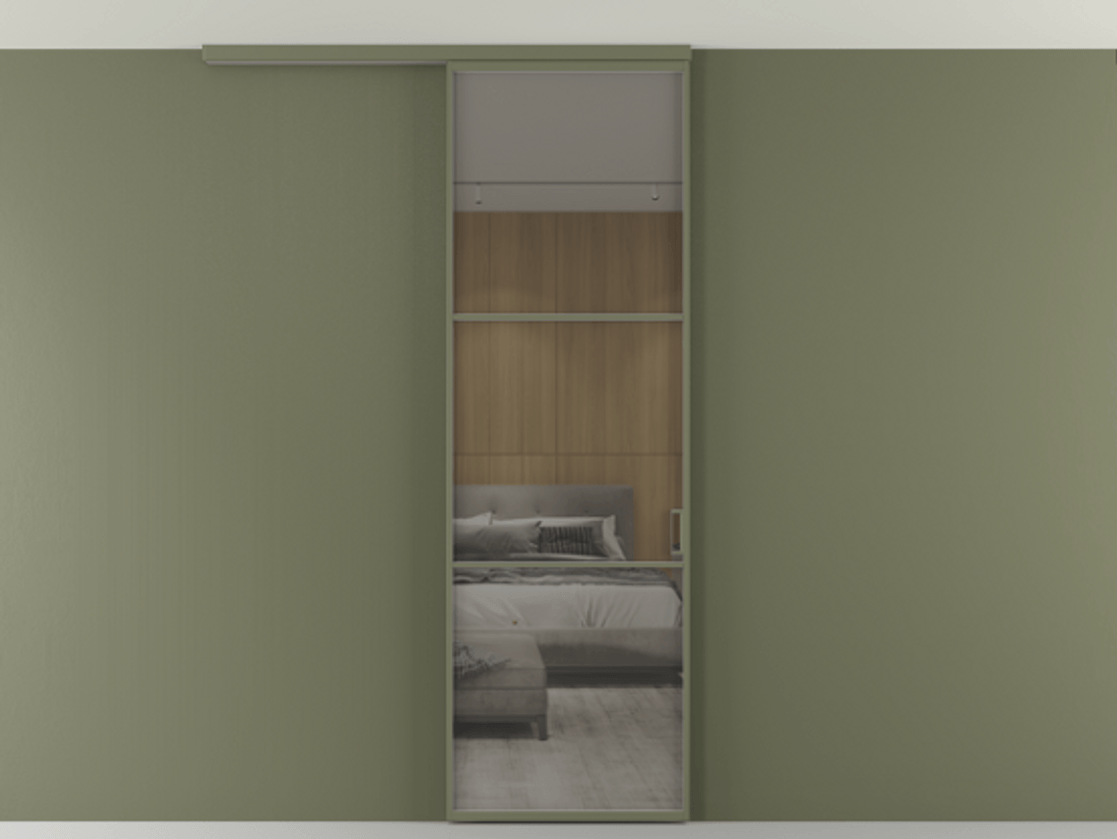 Перегородка Формато вдоль стены на потолок 1 створка АЛПР 040.03 Алюминий оливковый тёмный Рефлективное серое стекло "Стопсол", калёное. Цена 21799760 so'm 1. Полотно 2 шт. (800/2100 мм)
2. Комплект установки раздвижной системы
3. Базовый комплект фурнитуры
4.Ручка Рондо. Фабрика дверей Волховец 8 (800) 551 43 19 Перегородка Формато вдоль стены на потолок 1 створка АЛПР 040.03 Алюминий оливковый тёмный Рефлективное серое стекло "Стопсол", калёное Цена 21799760 so'm | Volhovec