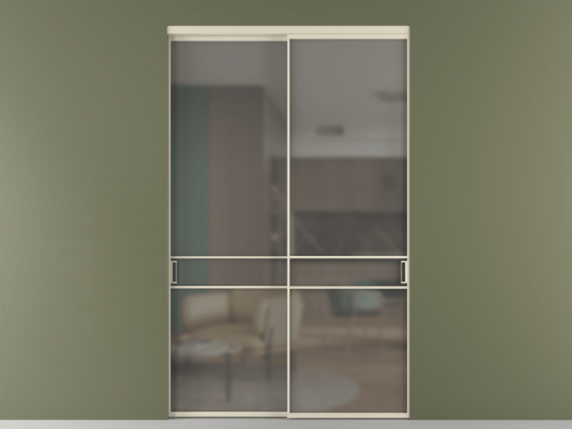 Перегородка Формато внутри проёма 2 створки АЛПР 040.02 Алюминий бежево-серый Сатинированное серое стекло, триплекс. Цена 86224250 so'm 1. Полотно 2 шт. (800/2100 мм)
2. Комплект установки раздвижной системы
3. Базовый комплект фурнитуры
4.Ручка Рондо. Фабрика дверей Волховец 8 (800) 551 43 19 Перегородка Формато внутри проёма 2 створки АЛПР 040.02 Алюминий бежево-серый Сатинированное серое стекло, триплекс Цена 86224250 so'm | Volhovec