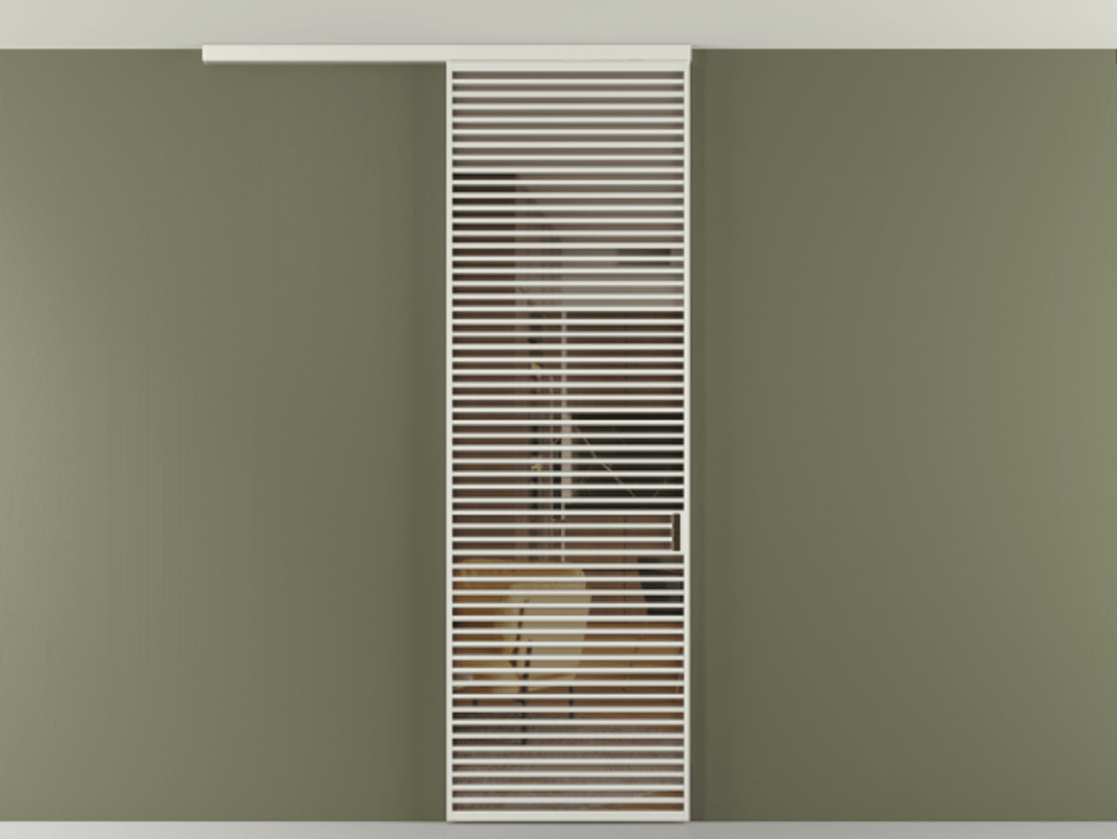 Перегородка Formato вдоль стены на потолок 1 створка АЛПР 040.07 Алюминий серый Прозрачное бронзовое стекло, триплекс Цена 45737930 so'm | Volhovec