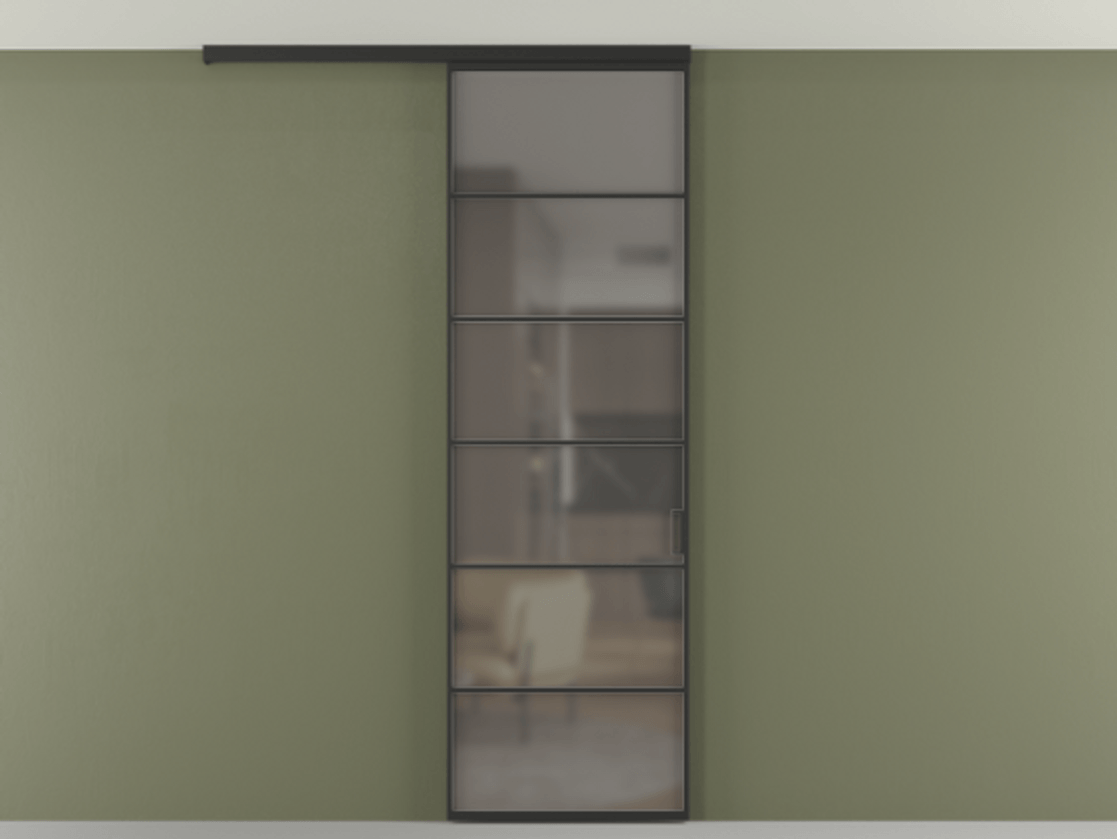 Перегородка Formato вдоль стены на потолок одностворчатая #VENDORCODE# #FURNISH# #GLASS# Цена #PRICE# #CURRENCY# | Volhovec