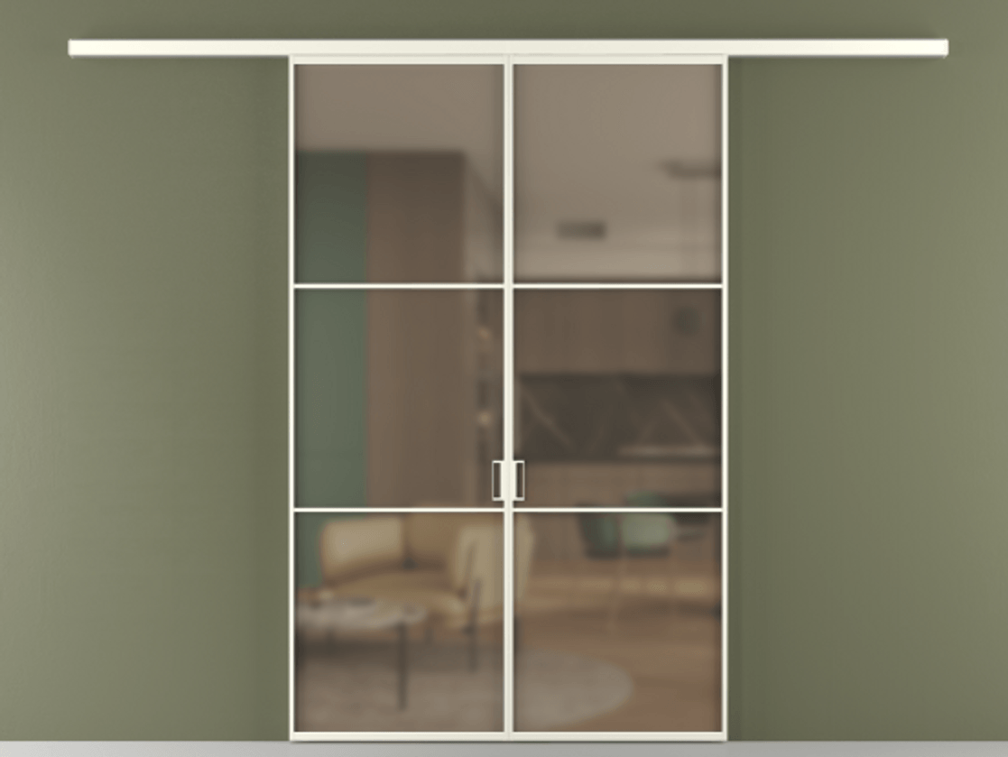 Перегородка Formato вдоль стены 2 створки АЛПР 040.03 Алюминий жемчужный Сатинированное бронзовое стекло, триплекс. Цена 47299000 so'm 1. Полотно 2 шт. (800/2100 мм)
2. Комплект установки раздвижной системы
3. Базовый комплект фурнитуры
4.Ручка RONDO
. Фабрика дверей Волховец 8 (800) 551 43 19 Перегородка Formato вдоль стены 2 створки АЛПР 040.03 Алюминий жемчужный Сатинированное бронзовое стекло, триплекс Цена 47299000 so'm | Volhovec